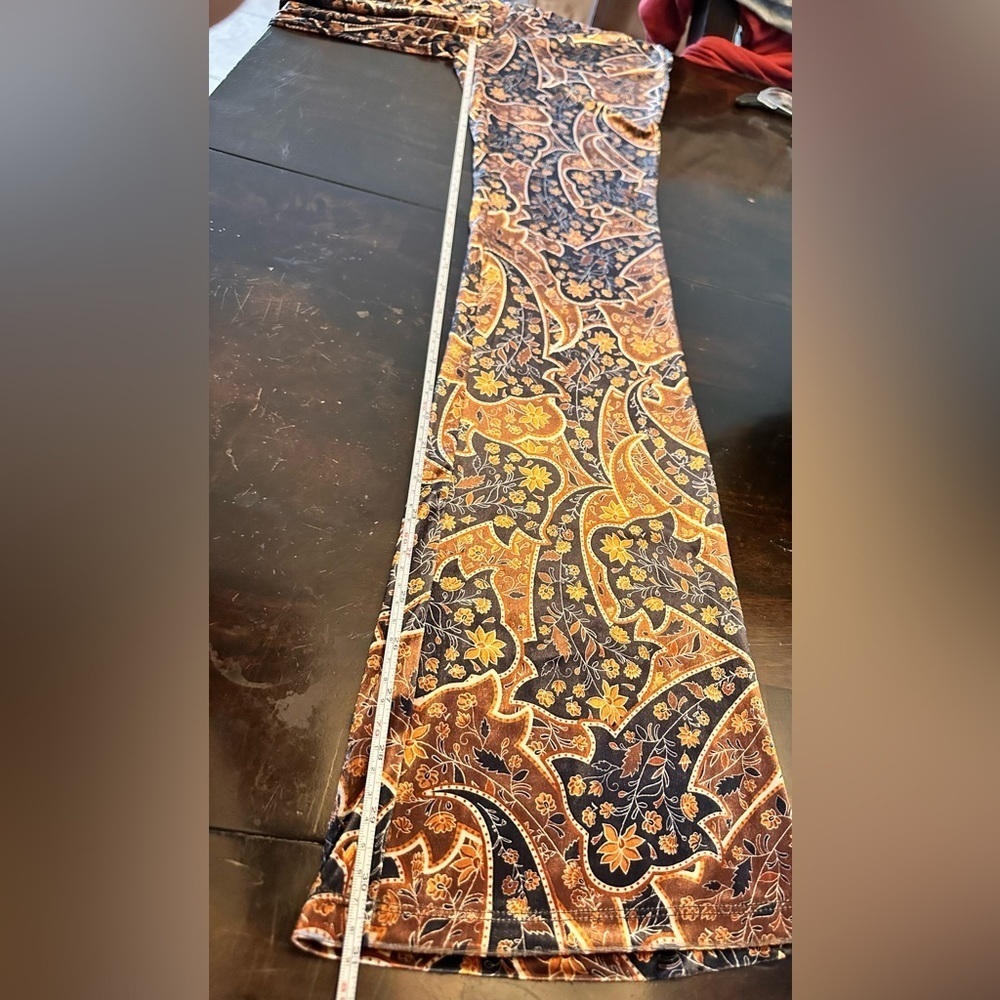 Elodie - Velvet Paisley Pants - Picture 9 of 10